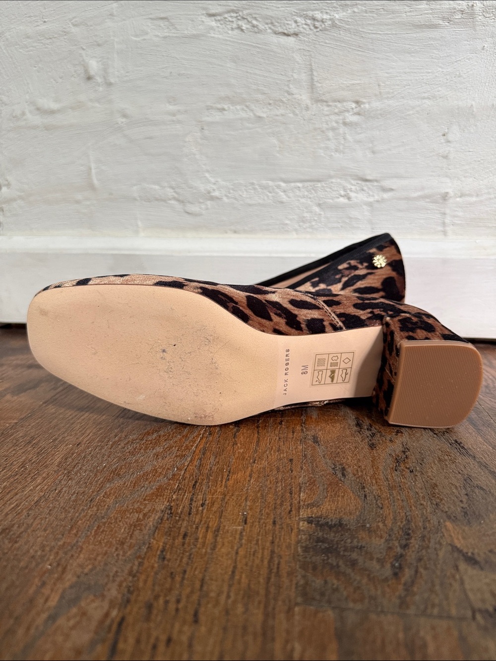 Jack Rogers Leopard-Print Maddy Ballet Mid Heel Pump size 8 - Picture 4 of 6